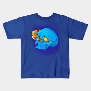 Skull and Rose Damage Kids T-Shirt